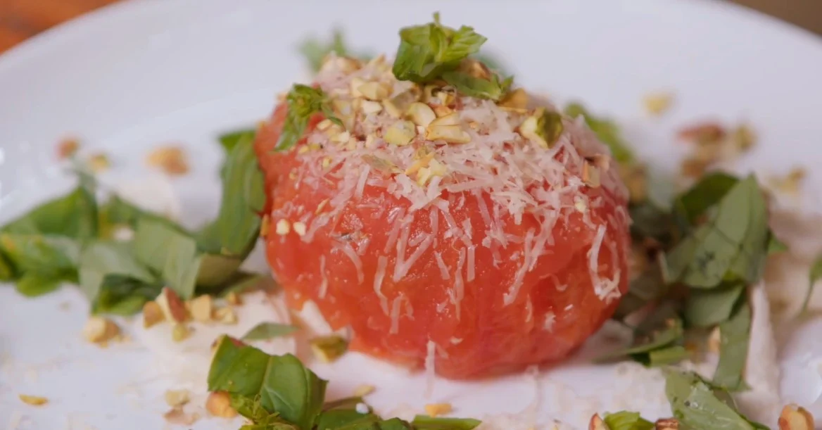 Poached Tomato Salad