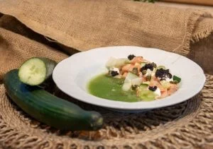 Salmon Caviar And Cucumber